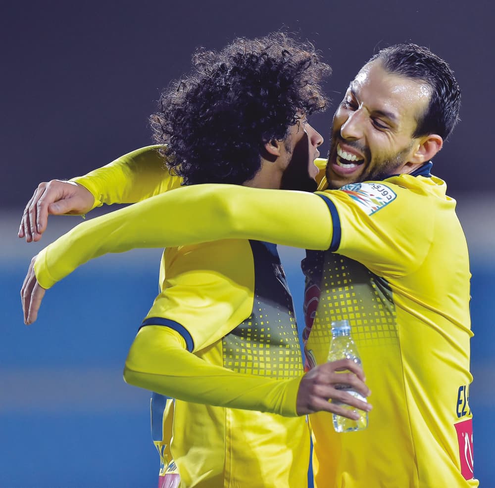 فرحة تعاونية بالفوز على النصر.