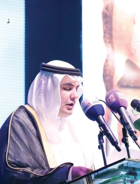 د.عادل الطريفي خلال إلقائه الكلمة في المؤتمر. تصوير: إقبال حسين -«الاقتصادية»