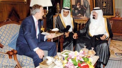 الملك يستقبل مبعوث اللجنة الرباعية الدولية للشرق الأوسط