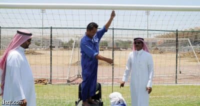 الشطوان يرصد صيانة ملعب الأهلي .. ومقاسات أبوابه