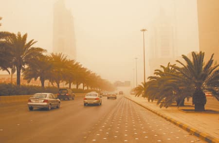 موجة الغبار تضرب من جديد.. ولا إنذار مبكرا من الجهات الرسمية!