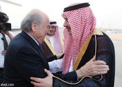 بلاتر: «السعودي» له ثقله.. وصوته داعم لترشيحي