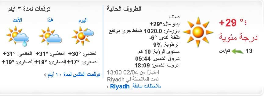 استمرار تأثير كتل هوائية باردة نسبيا على مناطق المملكة