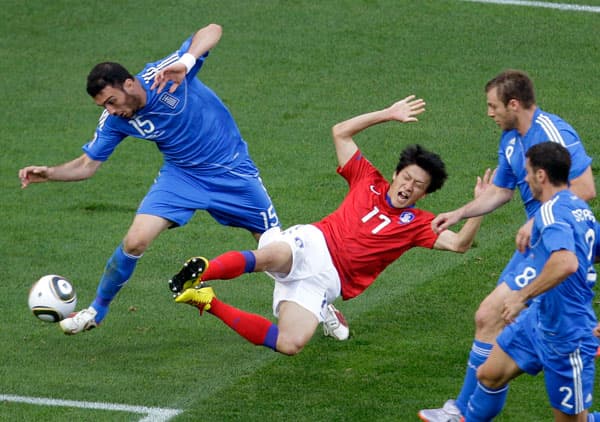 الشمشمون الكوري يقهر اليونان وينتزع أول 3 نقاط