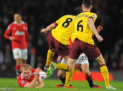 مانشستر يقصي ارسنال من كأس الاتحاد الإنكليزي
