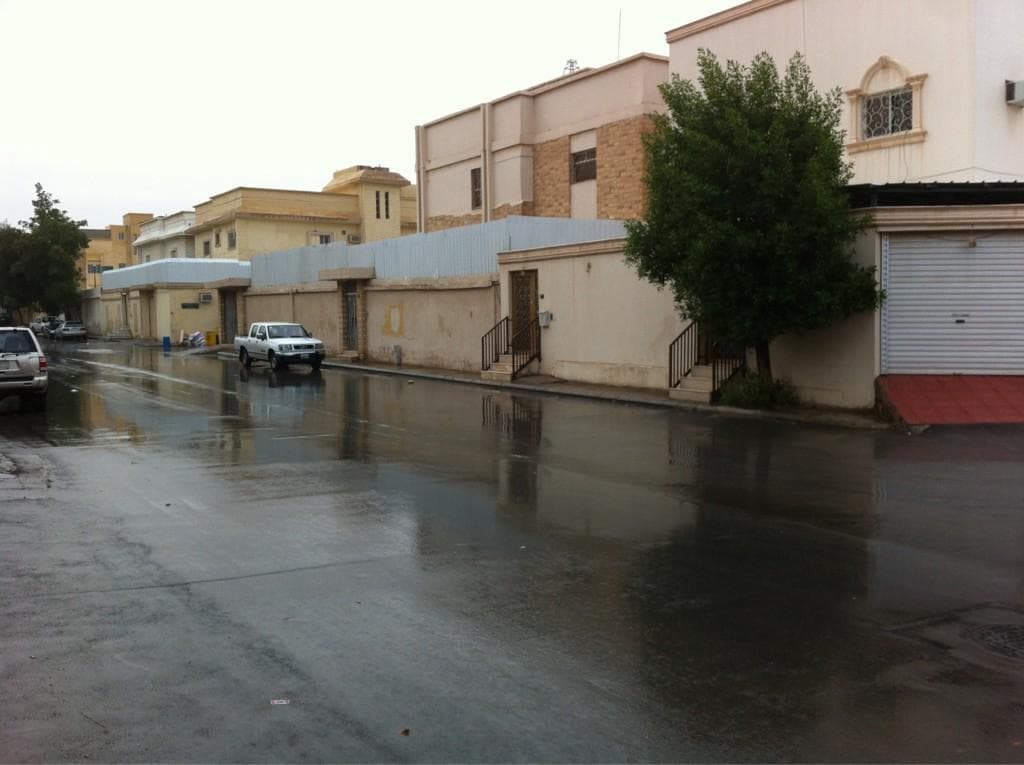 قصة مصورة :أمطار الرياض صباح اليوم