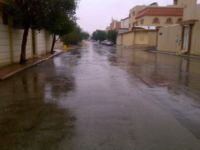 قصة مصورة :أمطار الرياض صباح اليوم