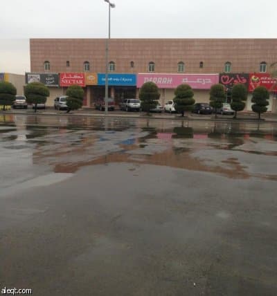 قصة مصورة :أمطار الرياض صباح اليوم