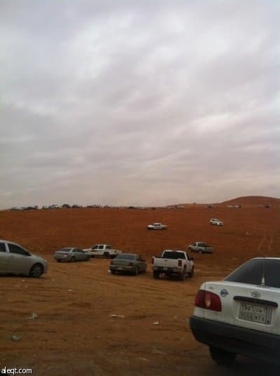 قصة مصورة :أمطار الرياض صباح اليوم