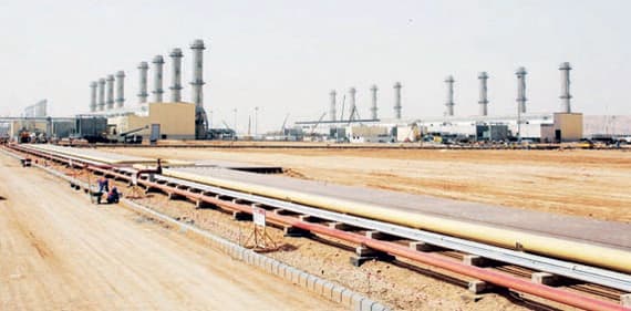 خط أنابيب لنقل الوقود إلى محطة القصيم المركزية