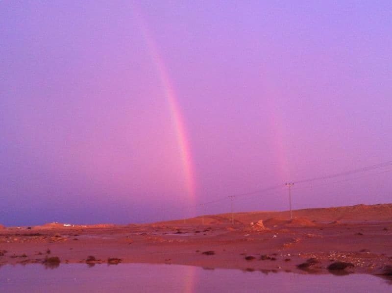 امطار و"برد" على الحدود الشمالية