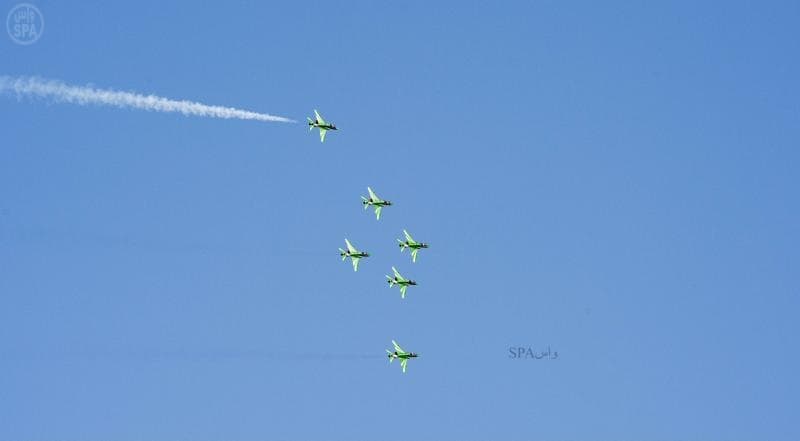 قصة مصورة : الصقور السعودية ترسم لوحة إبداعية في سماء حائل