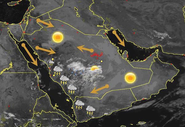 توقع أمطار غزيرة بداية الأسبوع
على مكة المكرمة