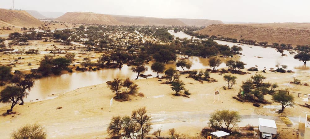 أمطار رعدية مصحوبة برياح نشطة على معظم مناطق السعودية