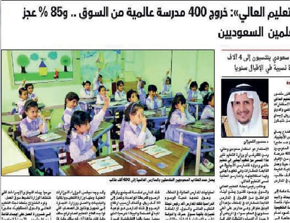 تأهيل الخريجين العاطلين يسد النقص في مدارس التعليم العالمي