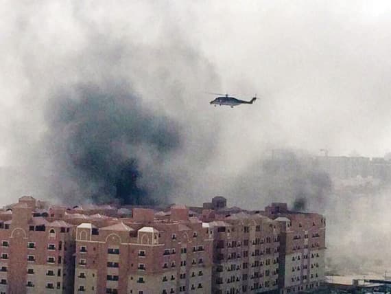 وفاة 10 وإصابة 222 في حريق أبراج «أرامكو» السكنية في الخبر