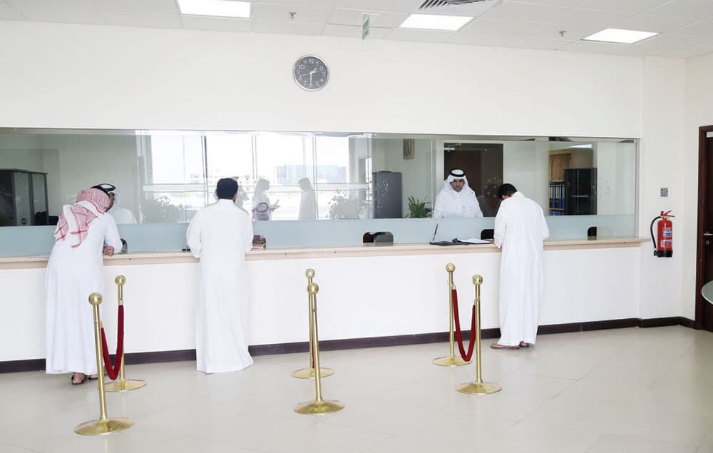 صالة استقبال شكاوى المصارف والعملاء في لجنة المنازعات المصرفية. تصوير: أحمد فتحي - "الاقتصادية"