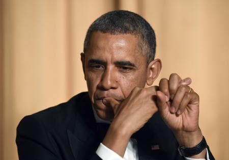 قصة مصورة: أوباما يطلق النكات في لقاء الصحافيين السنوي