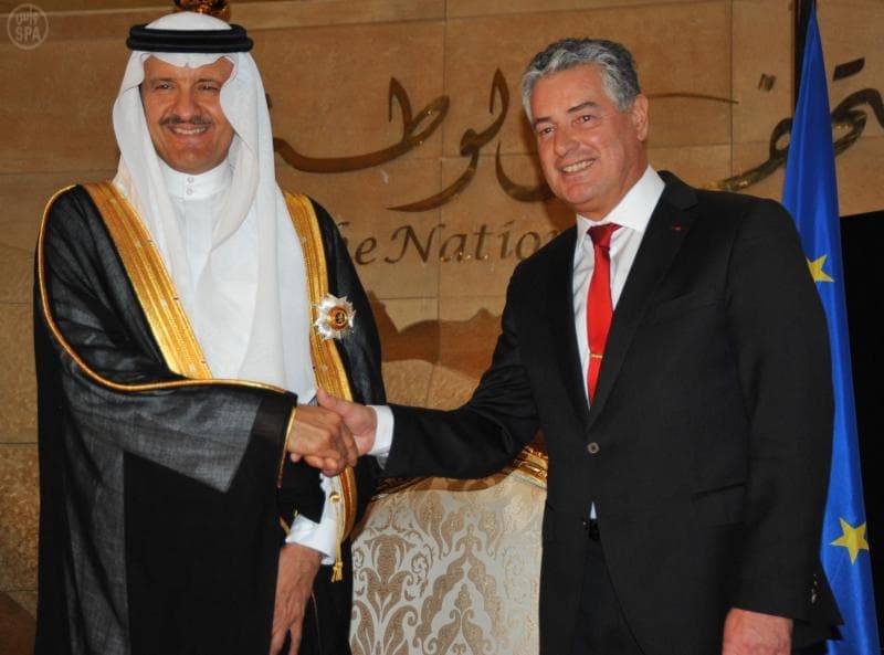 رئيس هيئة السياحة والآثار يتقلد "وسام الملك ليوبولد" لإنجازاته في تعميق التواصل الثقافي والحضاري بين المملكة وبلجيكا