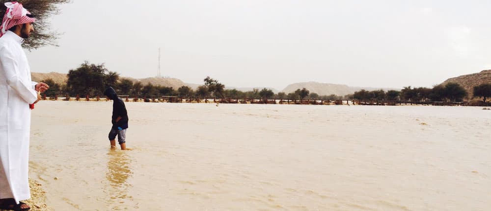 أمطار رعدية مصحوبة برياح نشطة على معظم مناطق السعودية