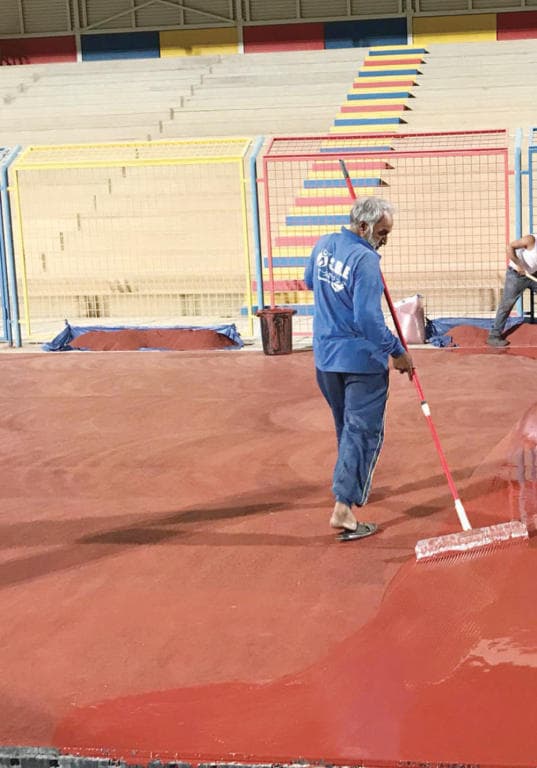 ملعب الحزم .. الزيادة 3 أمتار