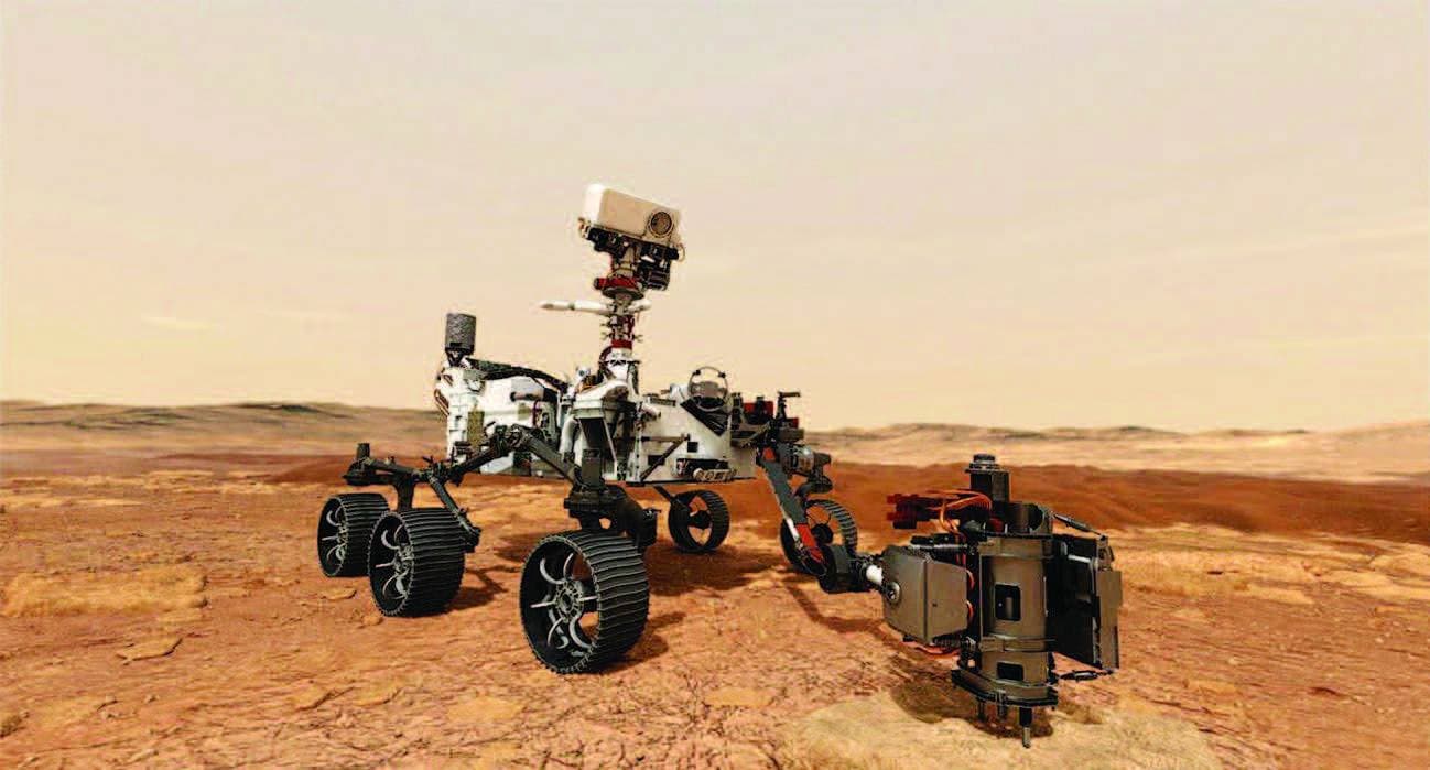 أكدت الصور الأولى التي التقطها الروبوت وجود بحيرة مغلقة.