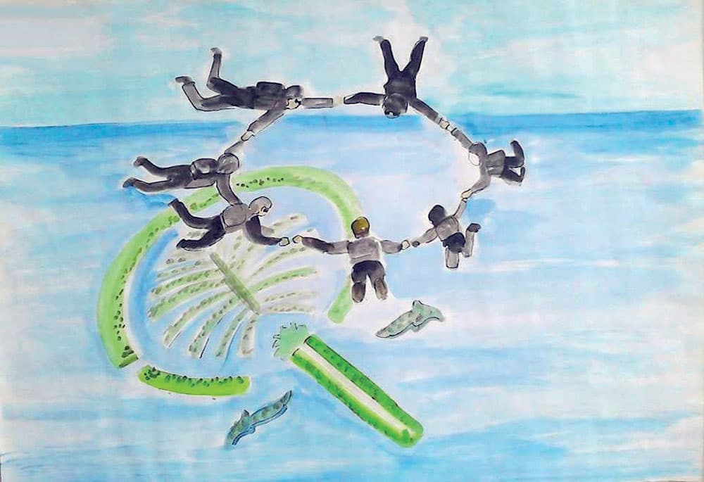 طالب سعودي يفوز بجائزة عربية في الرسم