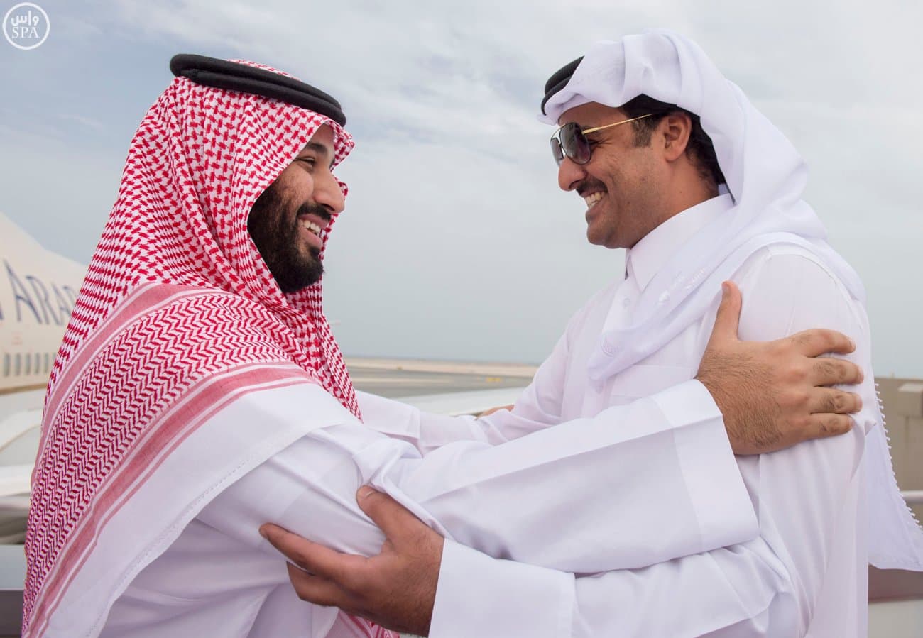 ولي ولي العهد وأمير قطر يبحثان تطورات الأحداث في المنطقة