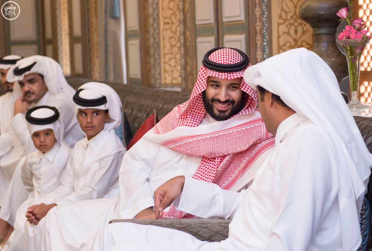 ولي ولي العهد وأمير قطر يبحثان تطورات الأحداث في المنطقة