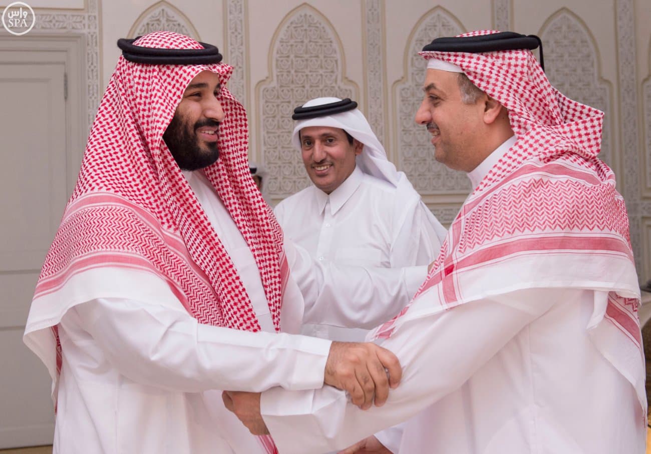 ولي ولي العهد وأمير قطر يبحثان تطورات الأحداث في المنطقة