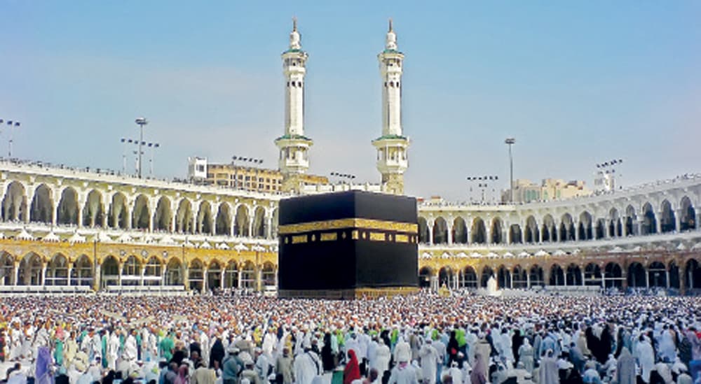 تعامد الشمس على الكعبة المشرّفة ظهر الجمعة المقبل