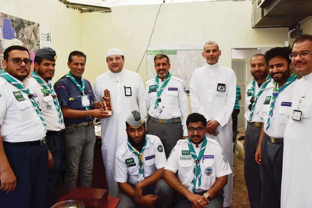 يتكون الفوج من 250 حاجًا وكل كشاف مسؤول عن فوجين في الفترة الواحدة."واس"