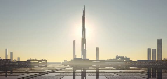برج الميل، ويبنى الآن في طوكيو اليابان، سيكون أطول برج في العالم سواء على مستوى الأبراج الملتوية أو العادية.