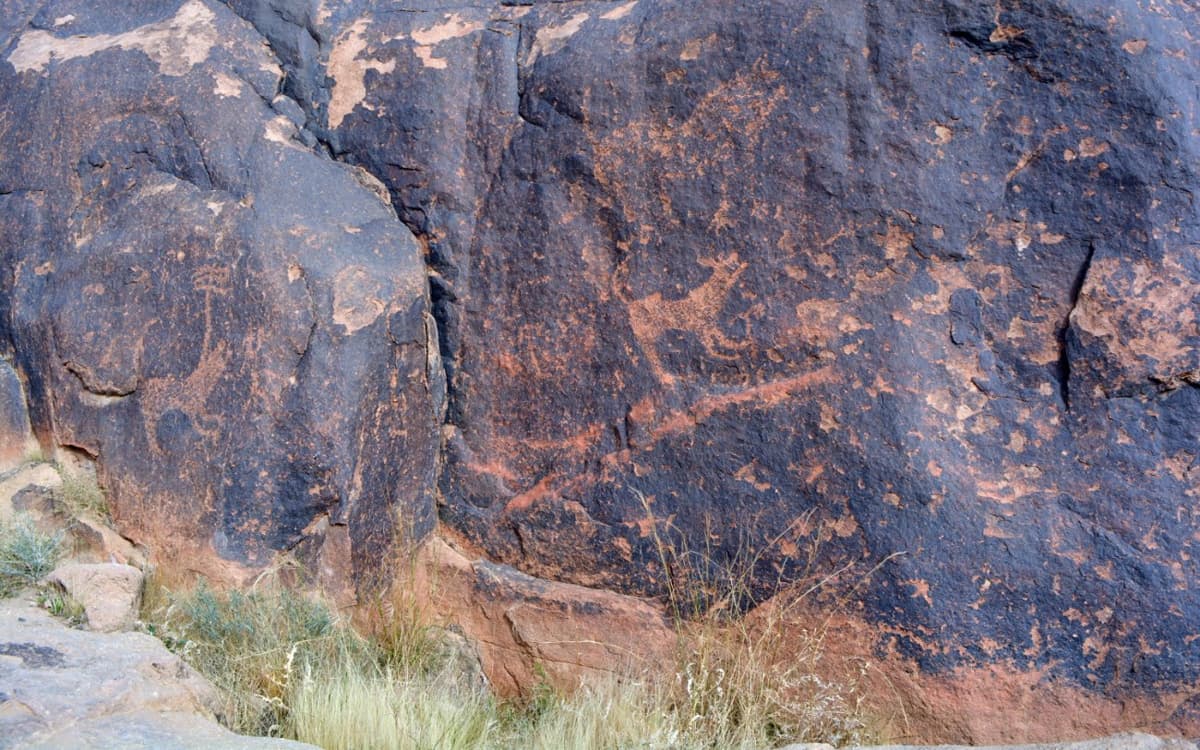 رسومات "جبل سواج" الثمودية الرائعة تبهر زوار رس القصيم