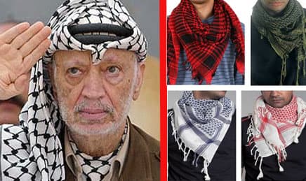 الكوفية الفلسطينية .. من الشرف للموضة ومن الرقبة للخصر