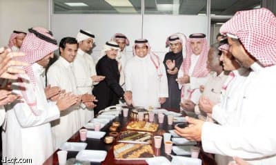 الزميل فيصل الغيث يحتفل بتخرجه