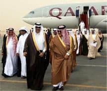 وصول  وزراء الخارجية والمالية في دول مجلس التعاون الخليجي إلى الرياض