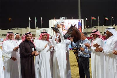 مهرجان قطر الدولي للفروسية والمقام في عاصمتها الدوحة.