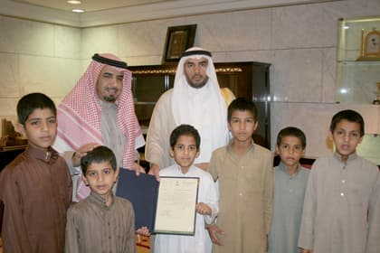 الأمير سلمان يشكر عساف أبو ثنين لدعمه جمعية "إنسان"