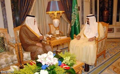الملك يستقبل المفتي والرئيس السويسري وعدداَ من الأمراء  والوزراء