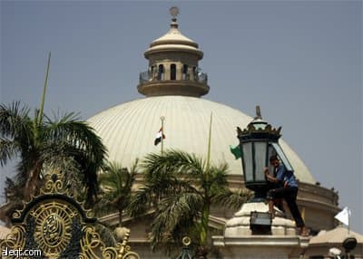 صورة لجامعة القاهرة التي ستستضيف الرئيس الأمريكي باراك أوباما خلال زيارته لمصر.