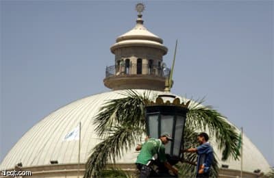 صورة لجامعة القاهرة التي ستستضيف الرئيس الأمريكي باراك أوباما خلال زيارته لمصر.