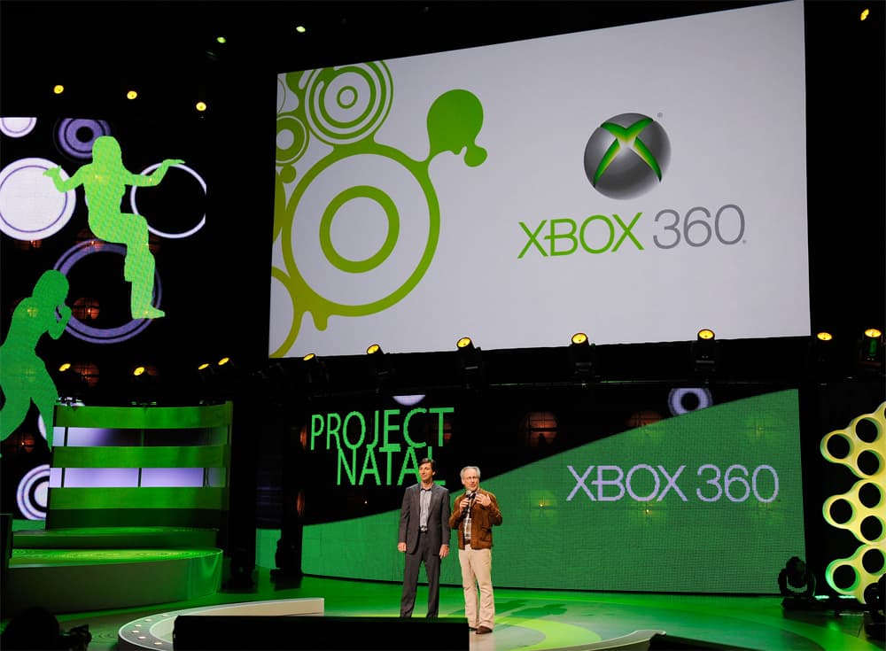 شركة(E3)  للألعاب تعقد مؤتمر صحفي خلال افتتاح معرض الترفيه الإلكتروني  في لوس أنجلس.