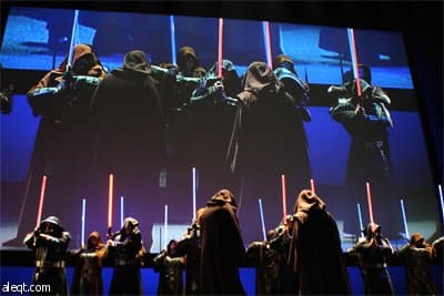 شركة(E3)  للألعاب تعقد مؤتمر صحفي خلال افتتاح معرض الترفيه الإلكتروني  في لوس أنجلس.