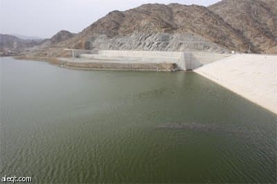 نظرة لسد وادي مربه في منطقة عسير.