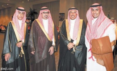 أسرتا المالك والعريفي تحتفلان بزفاف محمد