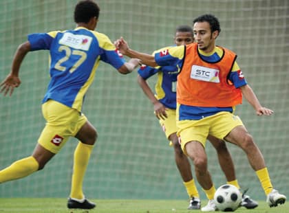 ديسلفا يرفه النصر بمران خفيف وتفكيك عضلات