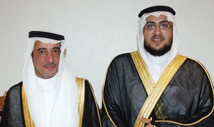 القشعمي والسويكت يحتفلون بـ «عبد الرزاق»