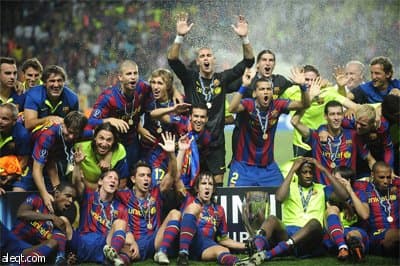 برشلونة يضيف لقب كأس السوبر الأوروبية إلى خزائنه