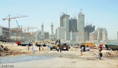 لجنة حكومية تبدأ تثمين وإزالة 4500 عقار شمال الحرم المكي